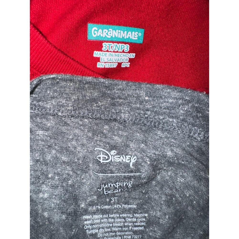 Toddler Boy Holiday Long Sleeve Mickey Mouse Dinosaur Shirt Bundle, Size 3T - Picture 5 of 7
